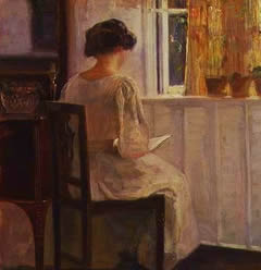 victorian woman reading